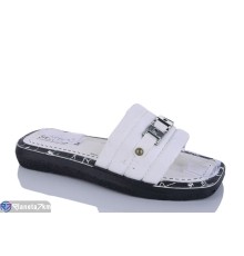 Шлепки жіночі на літо (6 пар р.36-41) білий  "MURMUR"