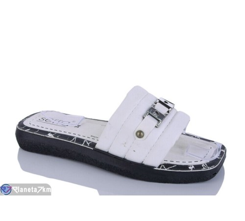 Шлепки жіночі на літо (6 пар р.36-41) білий  "MURMUR"