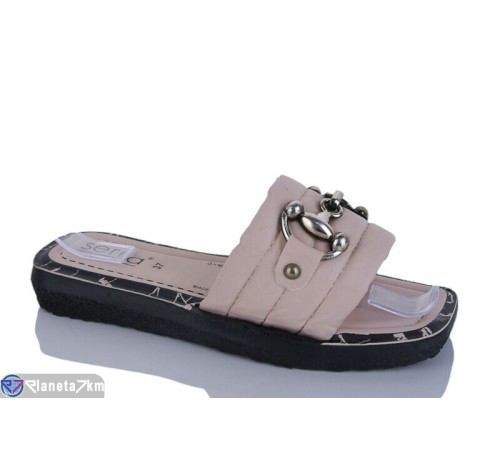 Шлепки жіночі на літо (6 пар р.36-41) бежевий  "MURMUR"