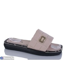 Шлепки жіночі на літо (6 пар р.36-41) бежевий  "MURMUR"