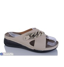 Шлепки жіночі на літо (6 пар р.36-41) бежевий  "MURMUR"