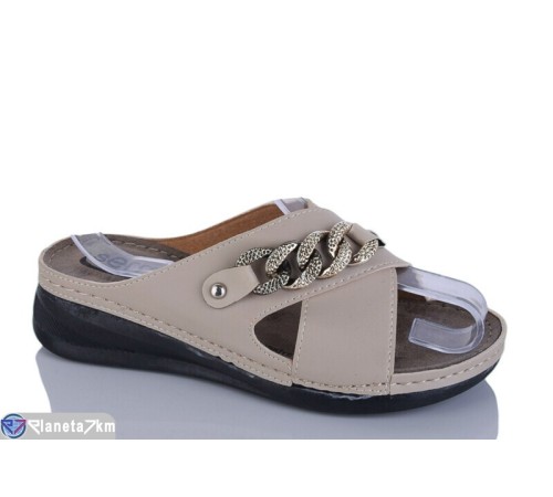 Шлепки жіночі на літо (6 пар р.36-41) бежевий  "MURMUR"