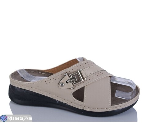 Шлепки жіночі на літо (6 пар р.36-41) бежевий  "MURMUR"