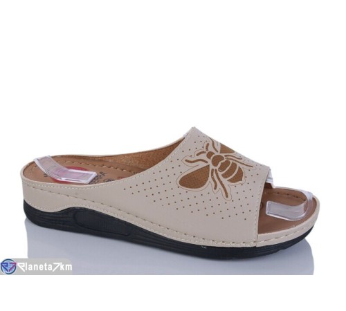 Шлепки жіночі на літо (6 пар р.36-41) бежевий  "MURMUR"