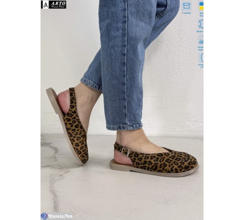 Босоніжки жіночі на літо (8 пар р.36-41) коричневий  "ARTO"