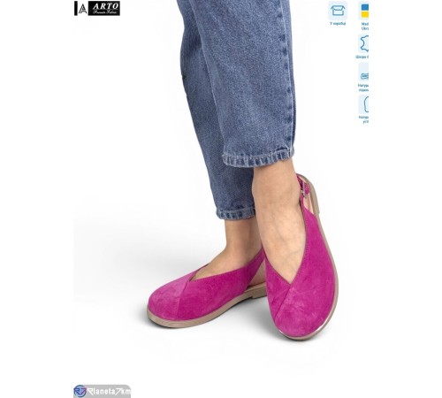 Босоніжки жіночі на літо (8 пар р.36-41) рожевий  "ARTO"