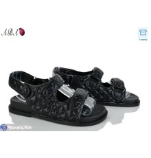 Босоніжки жіночі на літо (8 пар р.36-41) чорний  "Aba"