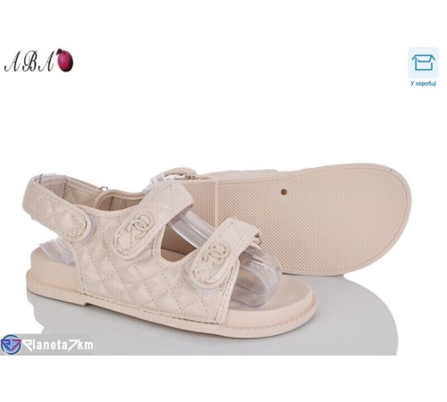 Босоніжки жіночі на літо (8 пар р.36-41) бежевий  "Aba"