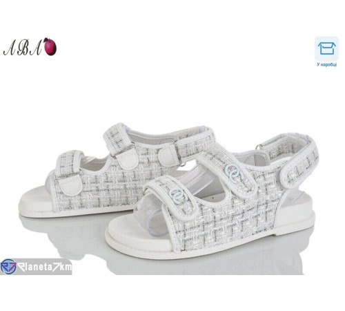 Босоніжки жіночі на літо (8 пар р.36-41) білий  "Aba"