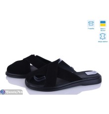 Шлепки жіночі на літо (6 пар р.36-40) чорний  "Linda"