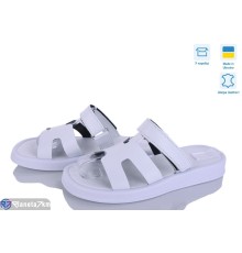 Шлепки жіночі на літо (6 пар р.36-40) білий  "Linda"
