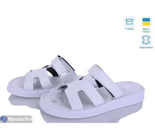 Шлепки жіночі на літо (6 пар р.36-40) білий  "Linda"