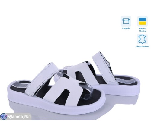 Шлепки жіночі на літо (6 пар р.36-40) білий  "Linda"