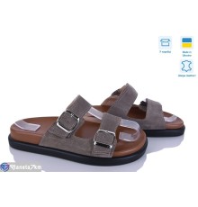 Шлепки жіночі на літо (6 пар р.36-40) сірий  "Linda"