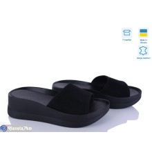 Шлепки жіночі на літо (6 пар р.36-40) чорний  "Linda"