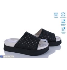 Шлепки жіночі на літо (8 пар р.36-41) чорний  "HoRIK"