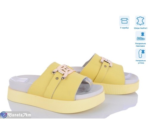 Шлепки жіночі на літо (8 пар р.36-41) жовтий  "HoRIK"