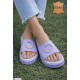 Шлепки жіночі на літо (8 пар р.36-41) фіолетовий  "HoRIK"