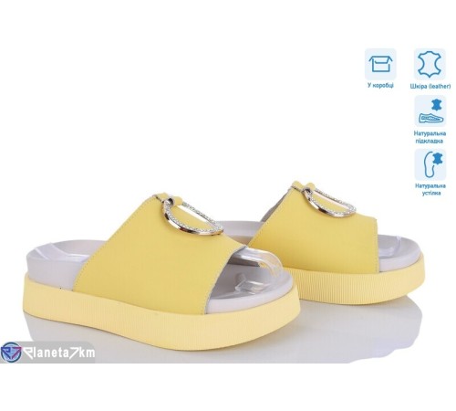 Шлепки жіночі на літо (8 пар р.36-41) жовтий  "HoRIK"