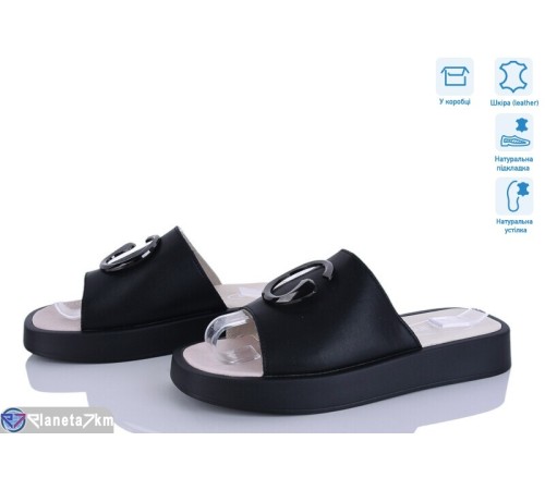 Шлепки жіночі на літо (8 пар р.36-41) чорний  "HoRIK"