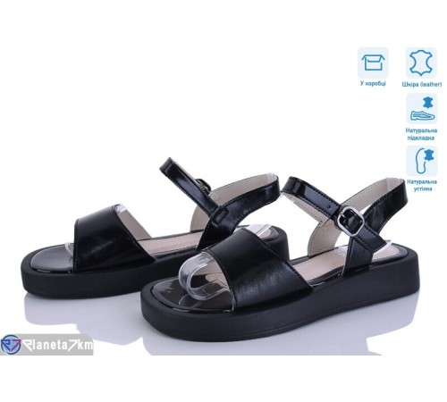 Босоніжки жіночі на літо (8 пар р.36-41) чорний  "HoRIK"