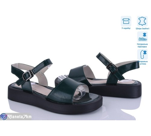 Босоніжки жіночі на літо (8 пар р.36-41) зелений  "HoRIK"