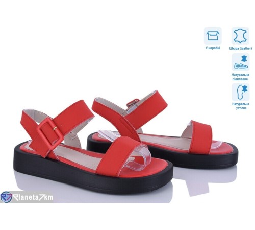 Босоніжки жіночі на літо (8 пар р.36-41) червоний  "HoRIK"