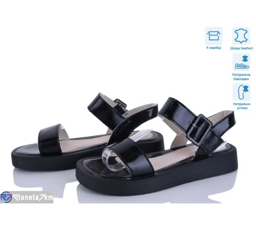 Босоніжки жіночі на літо (8 пар р.36-41) чорний  "HoRIK"
