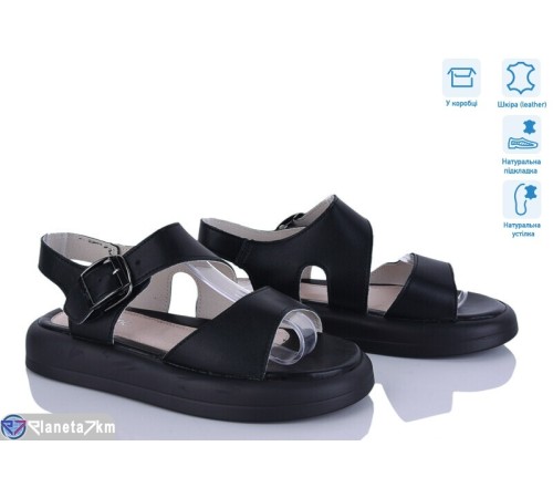 Босоніжки жіночі на літо (8 пар р.36-41) чорний  "HoRIK"