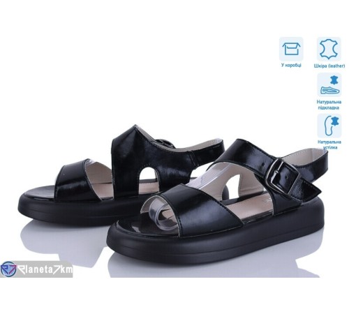 Босоніжки жіночі на літо (8 пар р.36-41) чорний  "HoRIK"