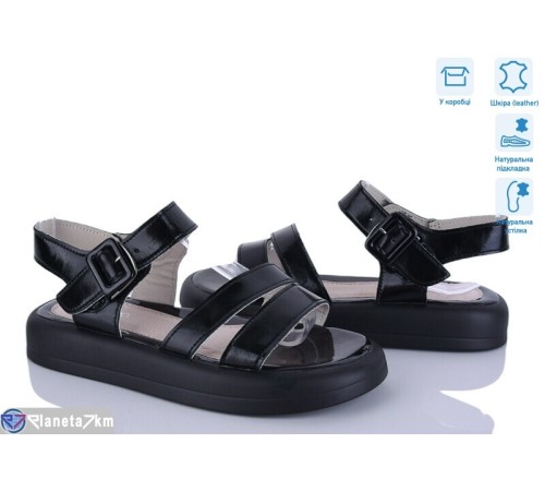 Босоніжки жіночі на літо (8 пар р.36-41) чорний  "HoRIK"
