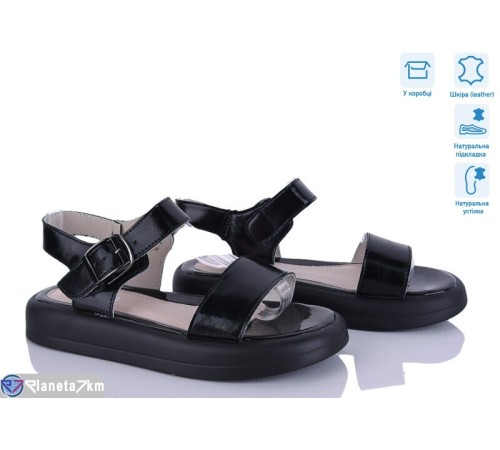 Босоніжки жіночі на літо (8 пар р.36-41) чорний  "HoRIK"