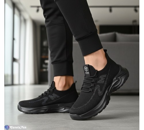 Кросівки чоловічі на літо (8 пар р.40-45) чорний  "KULIBABA"