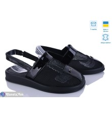 Босоніжки жіночі на літо (6 пар р.36-40) чорний  "Linda"