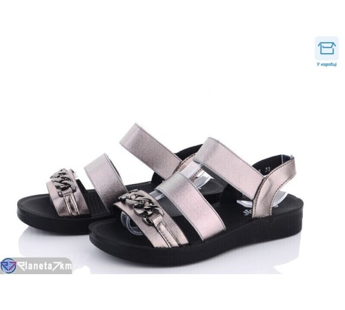 Босоніжки жіночі на літо (8 пар р.36-41) бронзовий  "Fuggo"