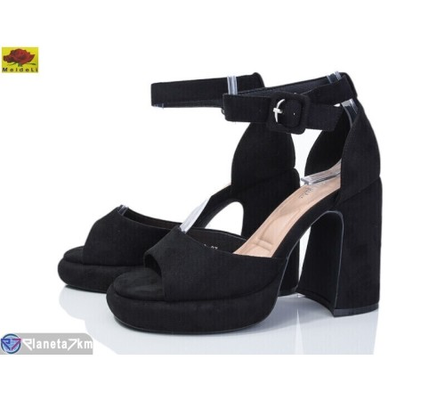 Босоніжки жіночі на літо (6 пар р.36-40) чорний  "Mei De Li"