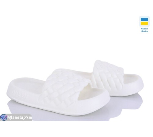 Шлепки жіночі на літо (6 пар р.36-41) білий  "LEO"