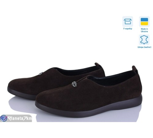 Туфлі жіночі на літо (6 пар р.36-40) коричневий  "Linda"