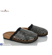 Шлепки жіночі на літо (8 пар р.36-40) чорний  "Veagia-ADA"