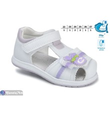 Дитячі босоніжки на літо (8 пар р.22-27) білий  "Normashoes"