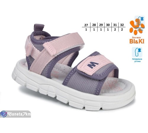 Дитячі босоніжки на літо (8 пар р.27-32) фіолетовий  "Normashoes"