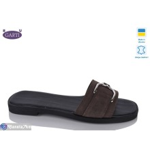 Шлепки жіночі на літо (6 пар р.36-40) коричневий  "Garti"