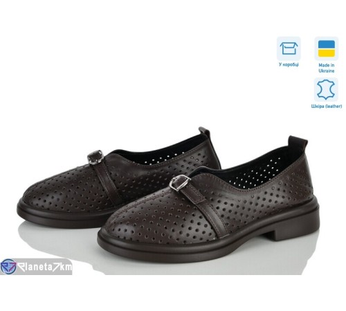 Туфлі жіночі на весну/осінь (6 пар р.36-40) коричневий  "Linda"