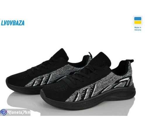 Кросівки чоловічі на весну/осінь (6 пар р.40-45) чорний  "LEOBAZA"