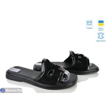 Шлепки жіночі на літо (6 пар р.36-40) чорний  "Linda"