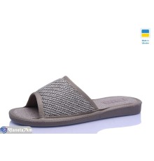 Тапки жіночі на літо (9 пар р.36-41) коричневий  "LOTTOS"