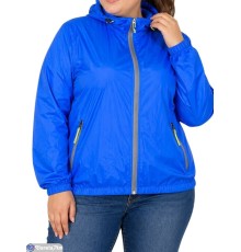 Вітровка жіноча на весну/осінь (5 шт. р.сетка 3XL-7XL) блакитний  "Kalabok"