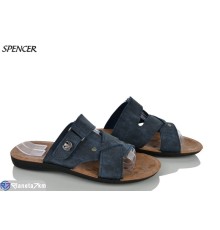 Шлепки чоловічі на літо (6 пар р.41-45) синій  "Spencer"