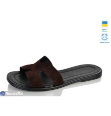 Шлепки жіночі на літо (6 пар р.36-40) коричневий  "Marmilad"