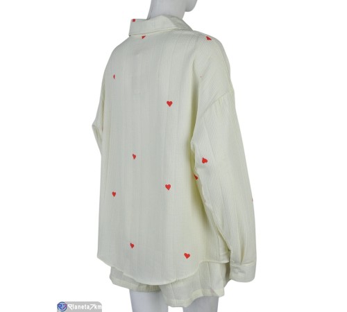 Жіночий костюм на літо (4 шт. р.сетка M-2XL) жовтий  "Mirella"